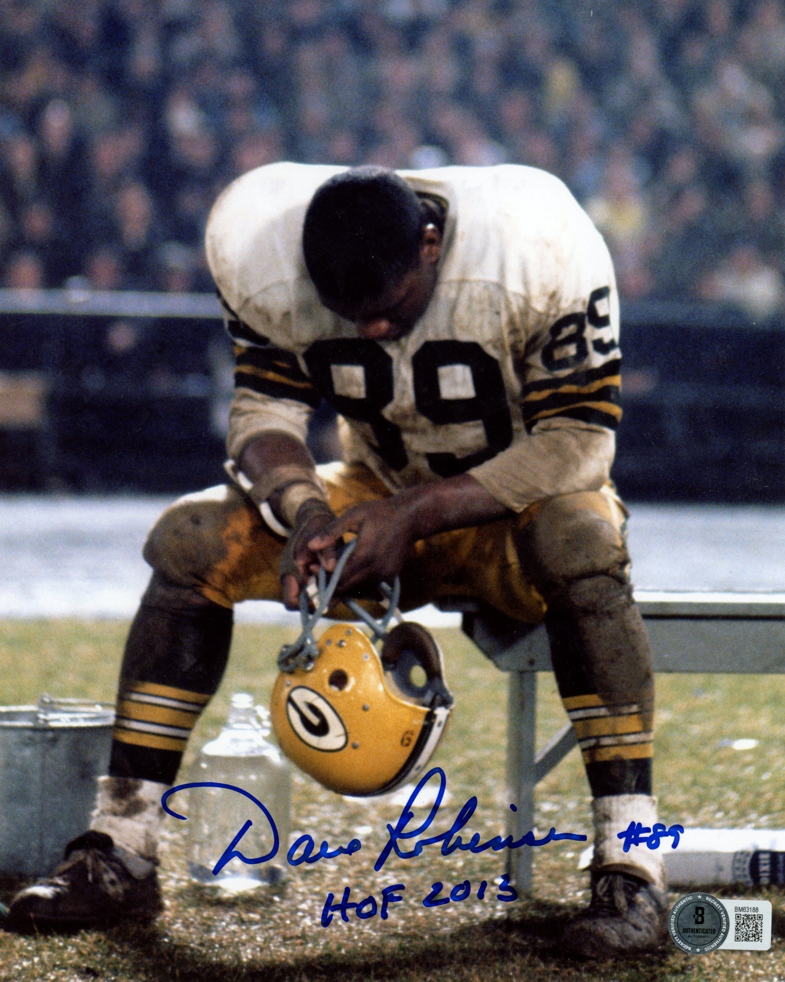 Dave Robinson Green Bay Packers Signed 8x10 Photo-Powers Sports Memorabilia