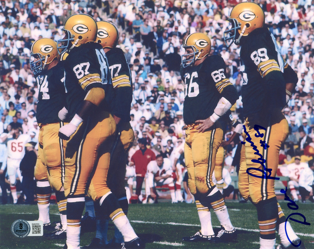 Dave Robinson Green Bay Packers Signed 8x10 Photo - Beckett Beckett - 59466-Powers Sports Memorabilia