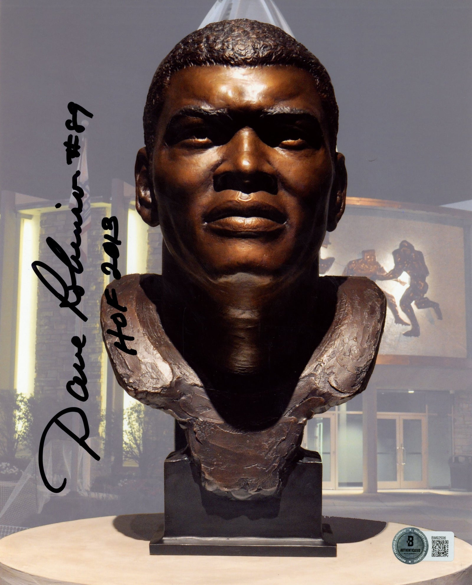 Dave Robinson Green Bay Packers Signed 8x10 Photo SKU 59480-Powers Sports Memorabilia