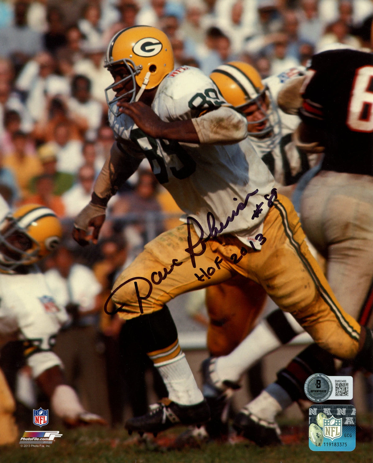 Dave Robinson Green Bay Packers Signed 8x10 Photo - Beckett Beckett - 59482-Powers Sports Memorabilia