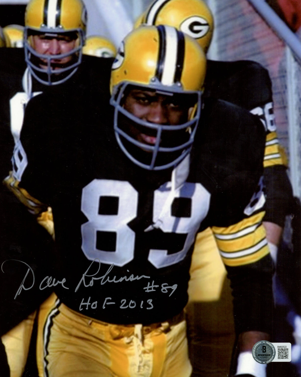Dave Robinson Green Bay Packers Signed 8x10 Photo - Beckett Beckett - 59500-Powers Sports Memorabilia