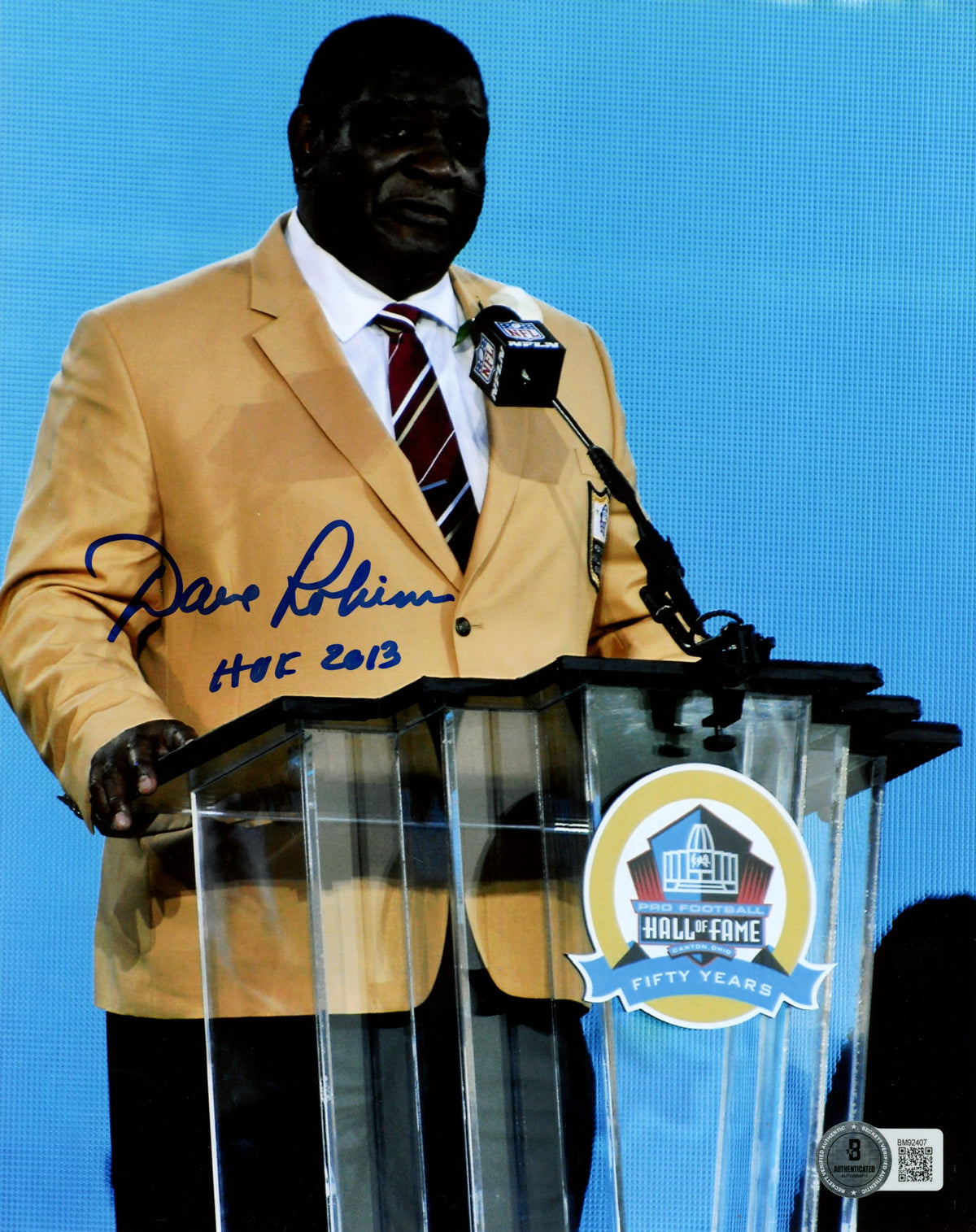 Dave Robinson Green Bay Packers Signed 8x10 Photo - Beckett Beckett - 59516-Powers Sports Memorabilia