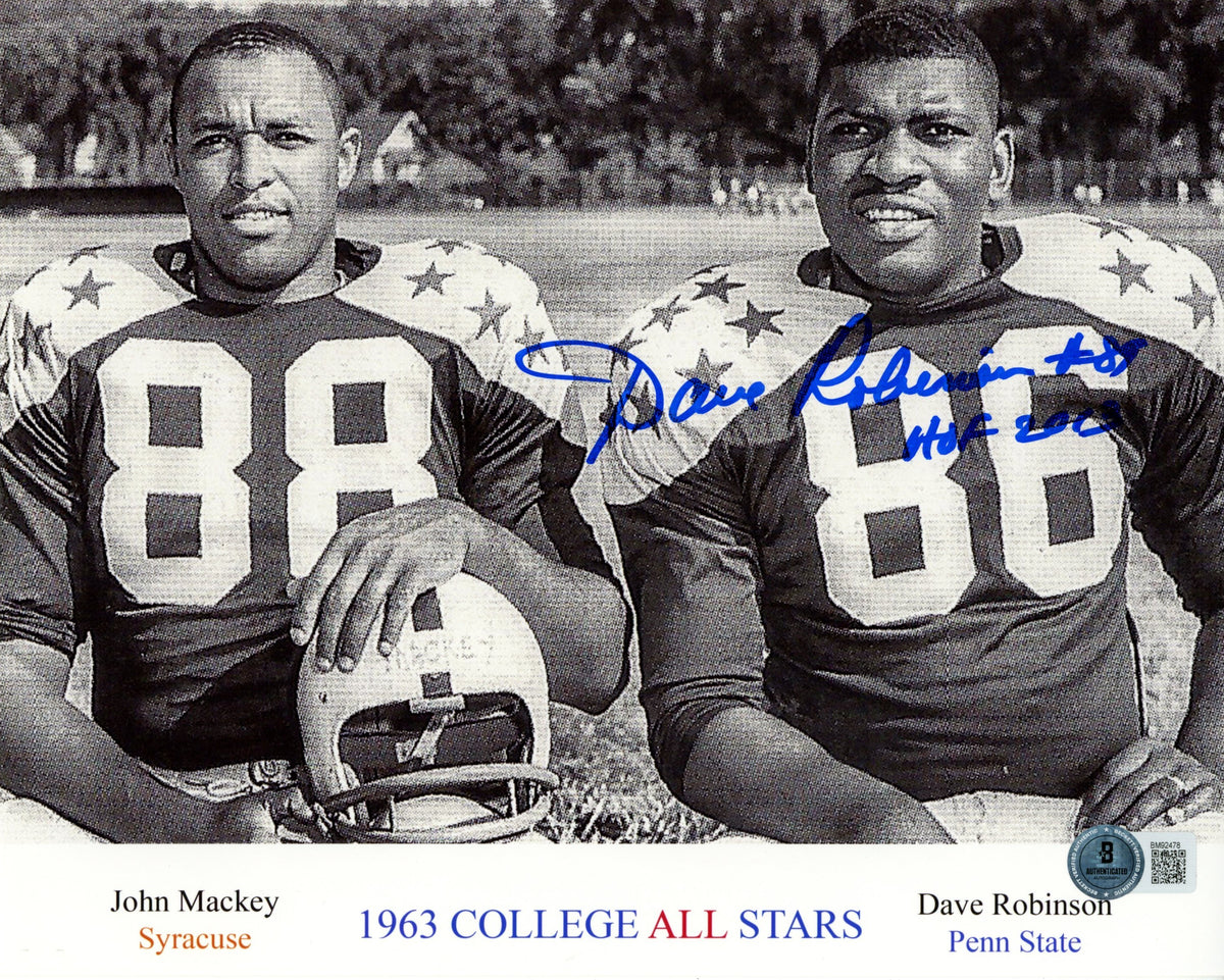 Dave Robinson Penn State Nittany Lions Signed 8x10 Photo-Powers Sports Memorabilia