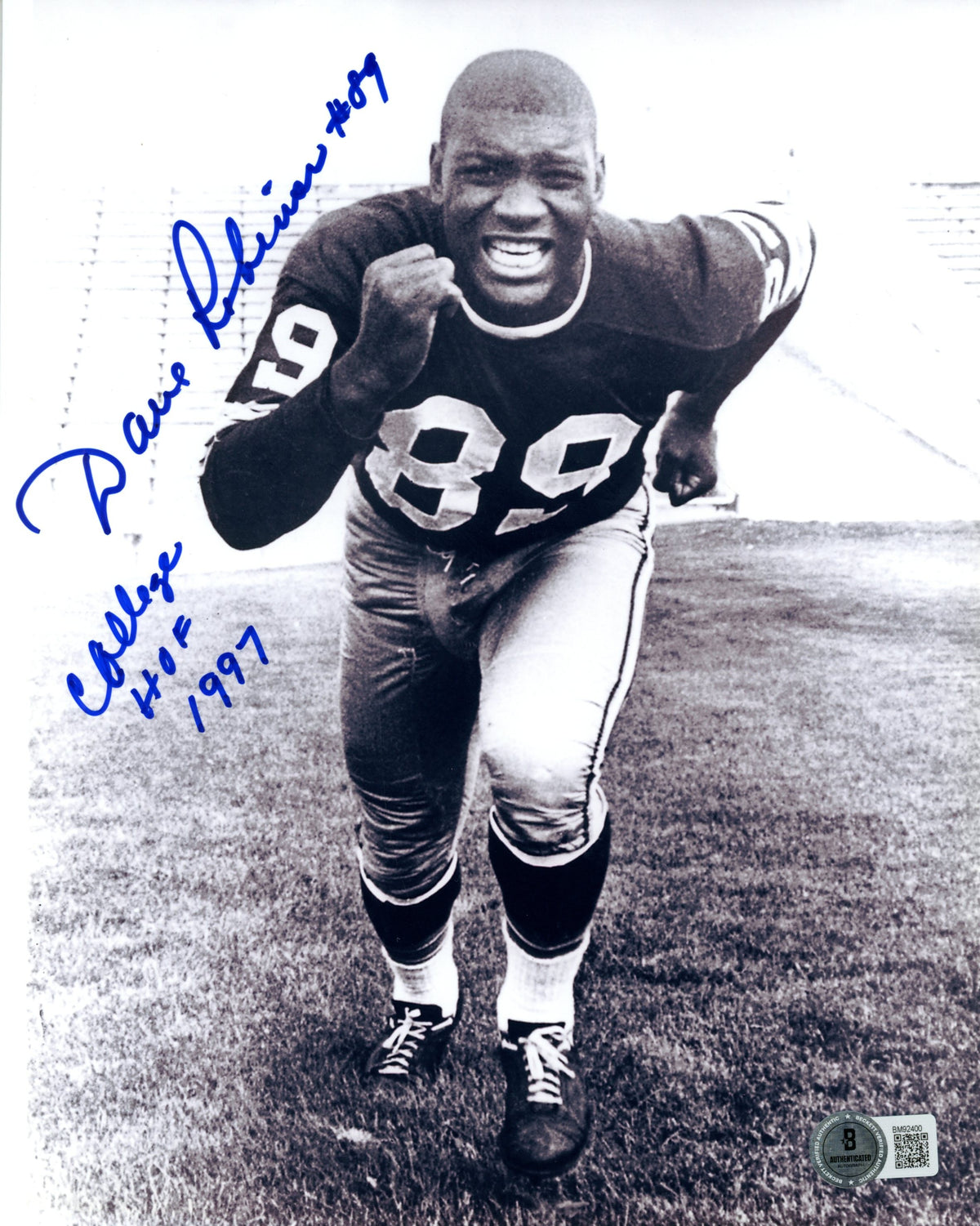 Dave Robinson Penn State Nittany Lions Signed 8x10 Photo - Beckett Beckett - 59521-Powers Sports Memorabilia