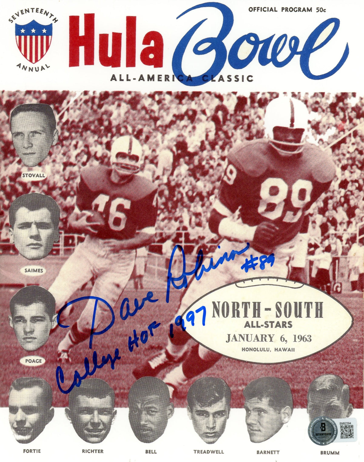 Dave Robinson Penn State Nittany Lions Signed 8x10 Photo SKU 59522-Powers Sports Memorabilia