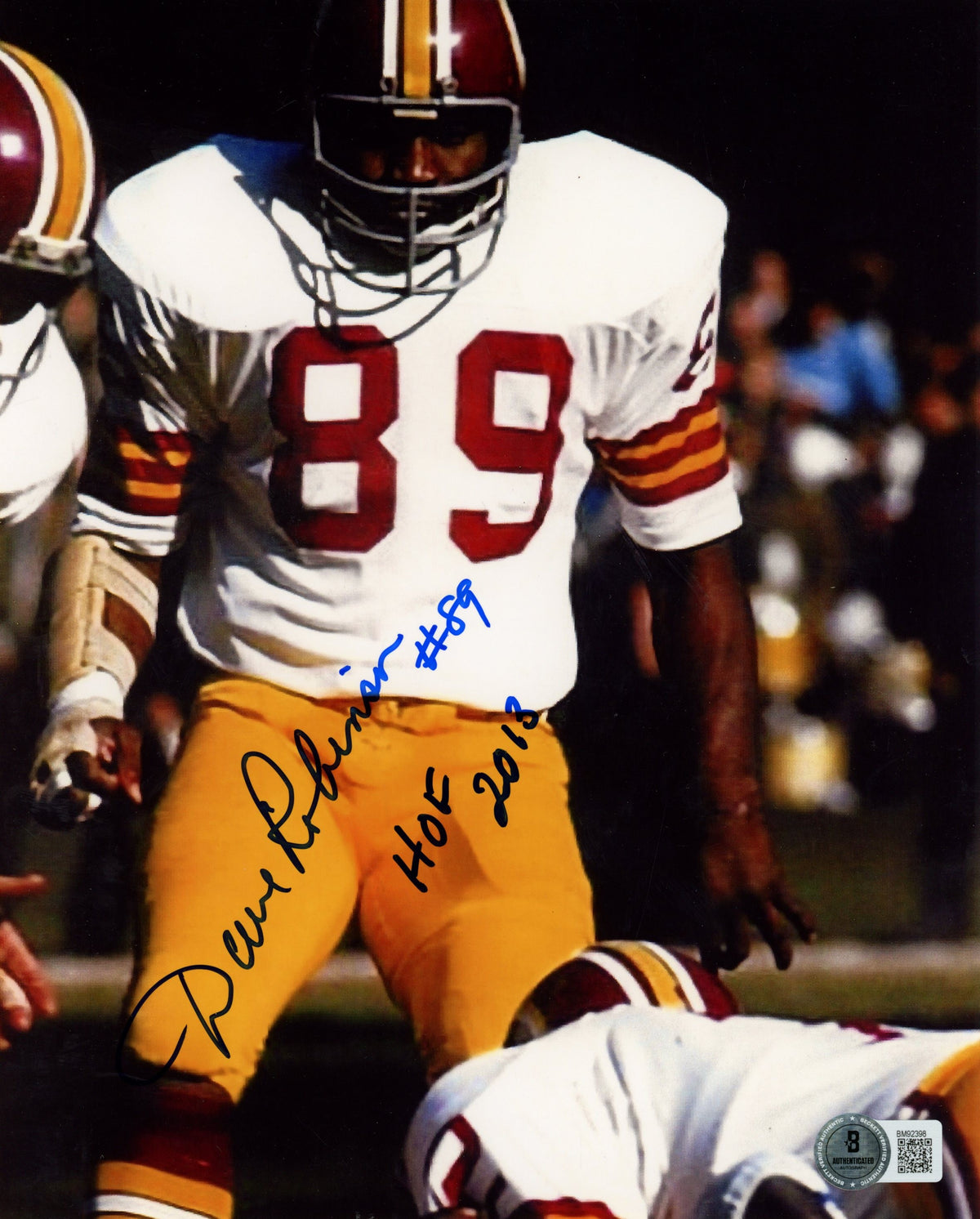Dave Robinson Washington Redskins Signed 8x10 Photo - Beckett Beckett - 59513-Powers Sports Memorabilia