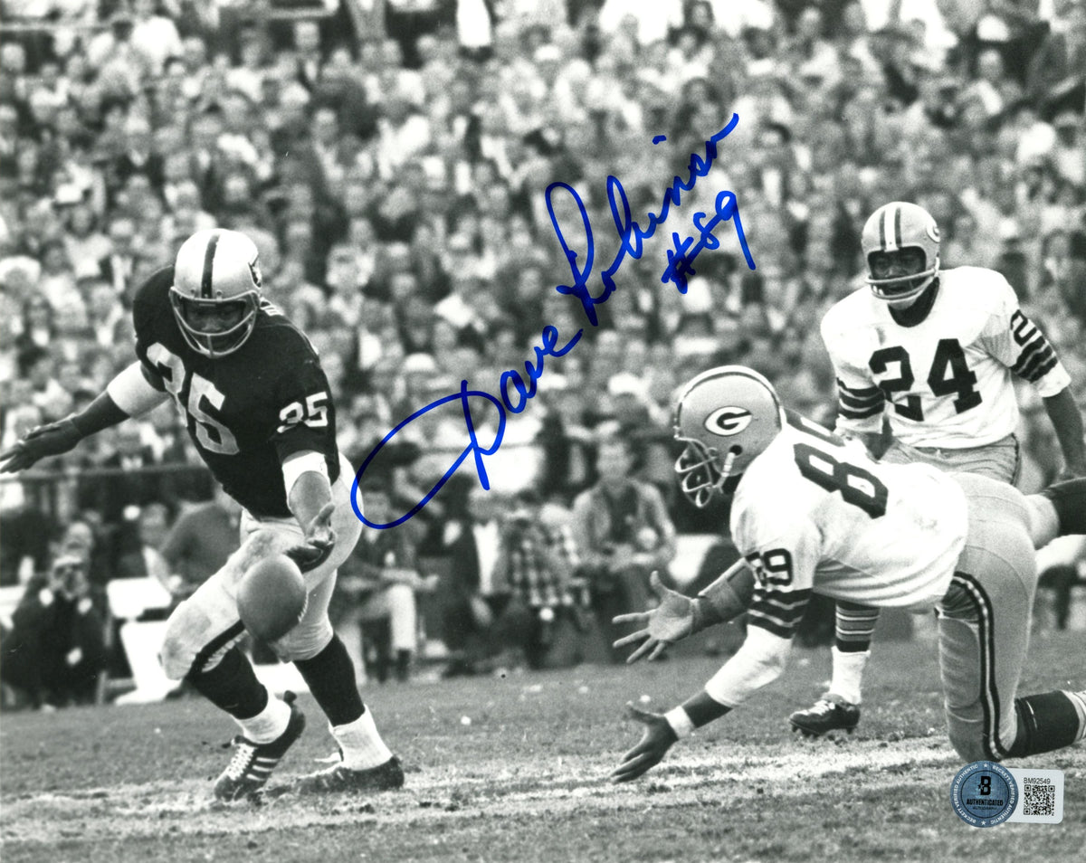Dave Robinson Green Bay Packers Signed 8x10 Photo - Beckett Beckett - 59467-Powers Sports Memorabilia