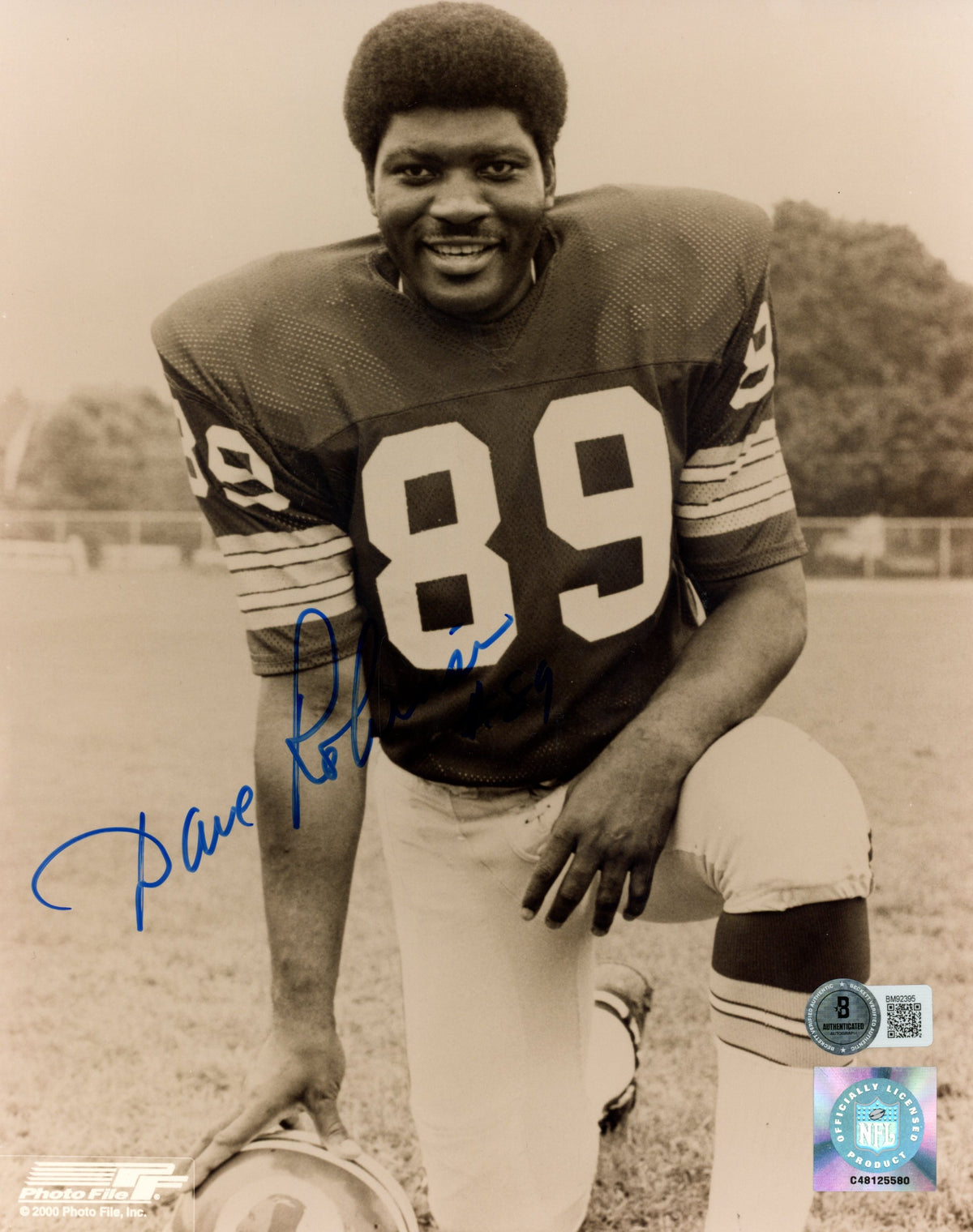Dave Robinson Green Bay Packers Signed 8x10 Photo - Beckett Beckett - 59520-Powers Sports Memorabilia