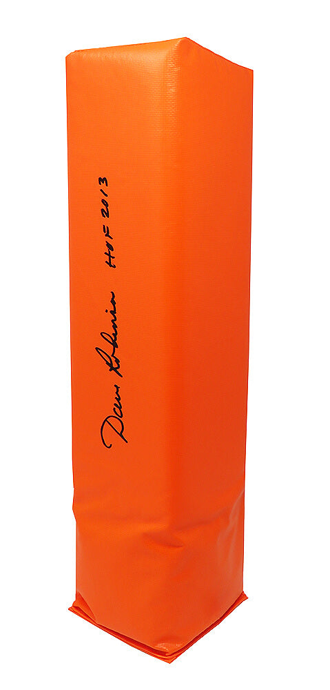 Dave Robinson Autographed Orange Endzone Pylon w/ HOF 2013-Powers Sports Memorabilia