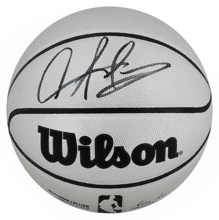Dennis Rodman Autographed Wilson Platinum Full Size NBA Basketball-Powers Sports Memorabilia