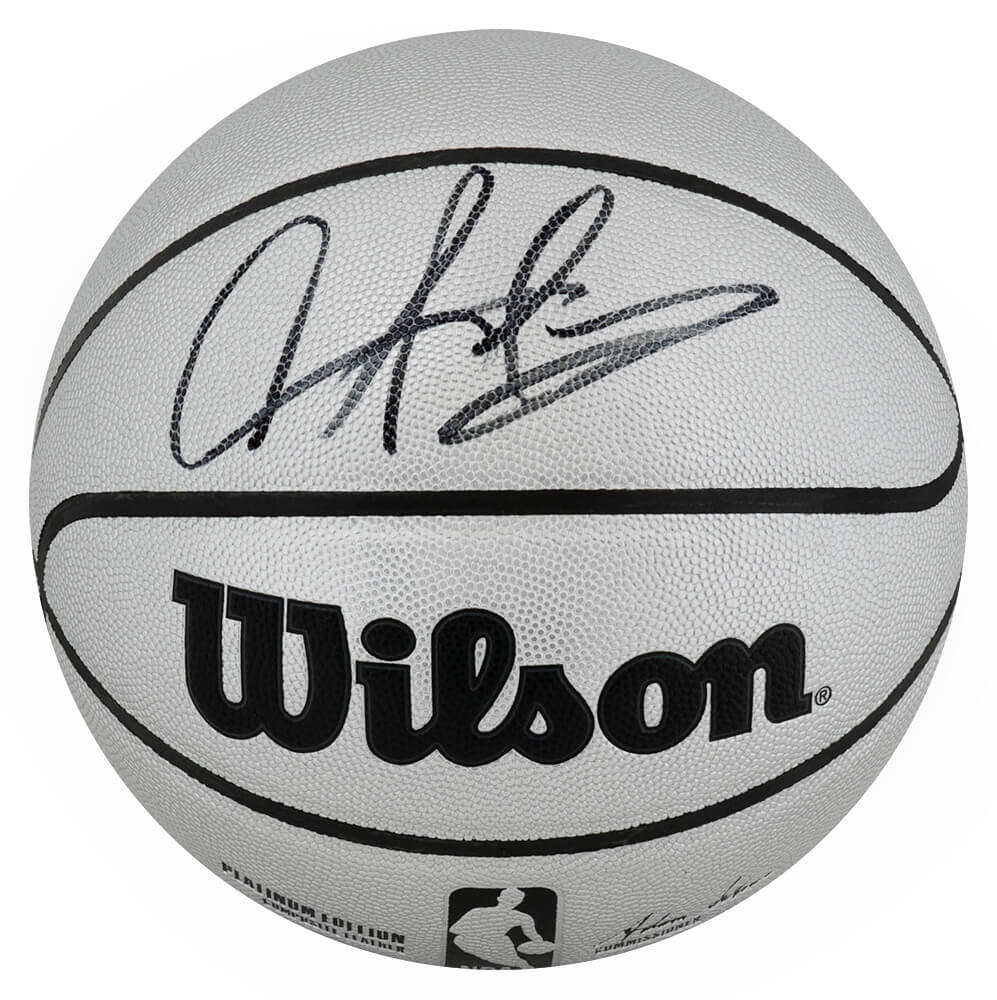 Dennis Rodman Autographed Wilson Platinum Full Size NBA Basketball-Powers Sports Memorabilia
