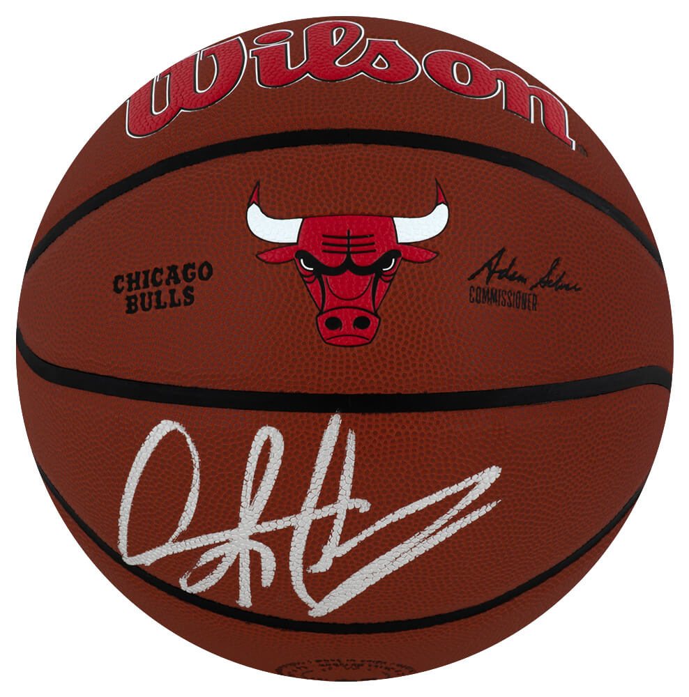 Dennis Rodman Autographed Chicago Bulls Logo Wilson Alliance NBA Basketball-Powers Sports Memorabilia