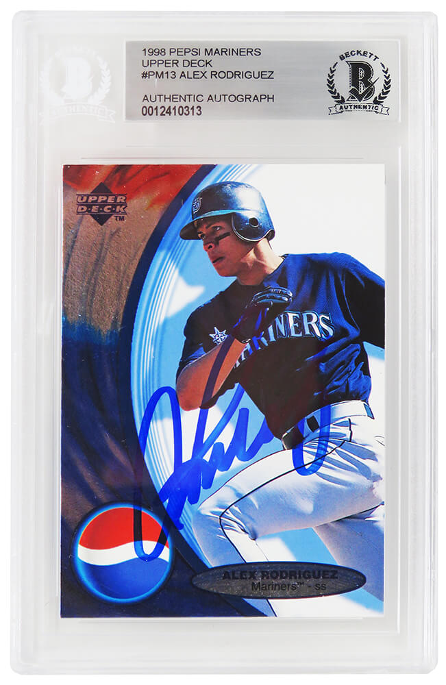 Alex Rodriguez Seattle Mariners Autographed 1998 Upper Deck Pepsi Foil-Powers Sports Memorabilia