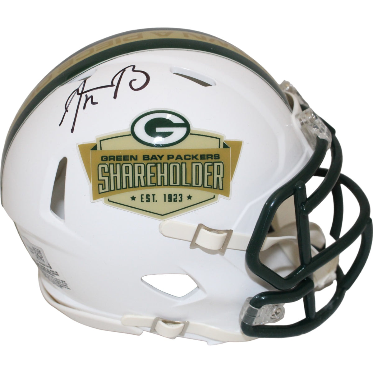 Aaron Rodgers Green Bay Packers Signed Mini Helmet - FAN 46331-Powers Sports Memorabilia