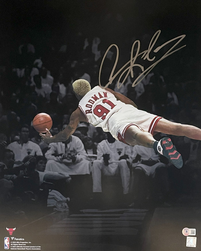 Dennis Rodman Signed Chicago Bulls 16x20 Photo – Beckett Authenticated-Powers Sports Memorabilia