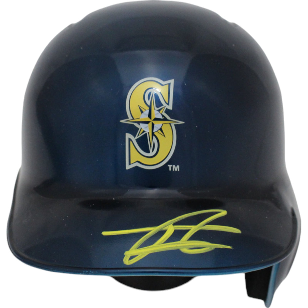 Julio Rodriguez Seattle Mariners Signed Mini Helmet - MLB-Powers Sports Memorabilia