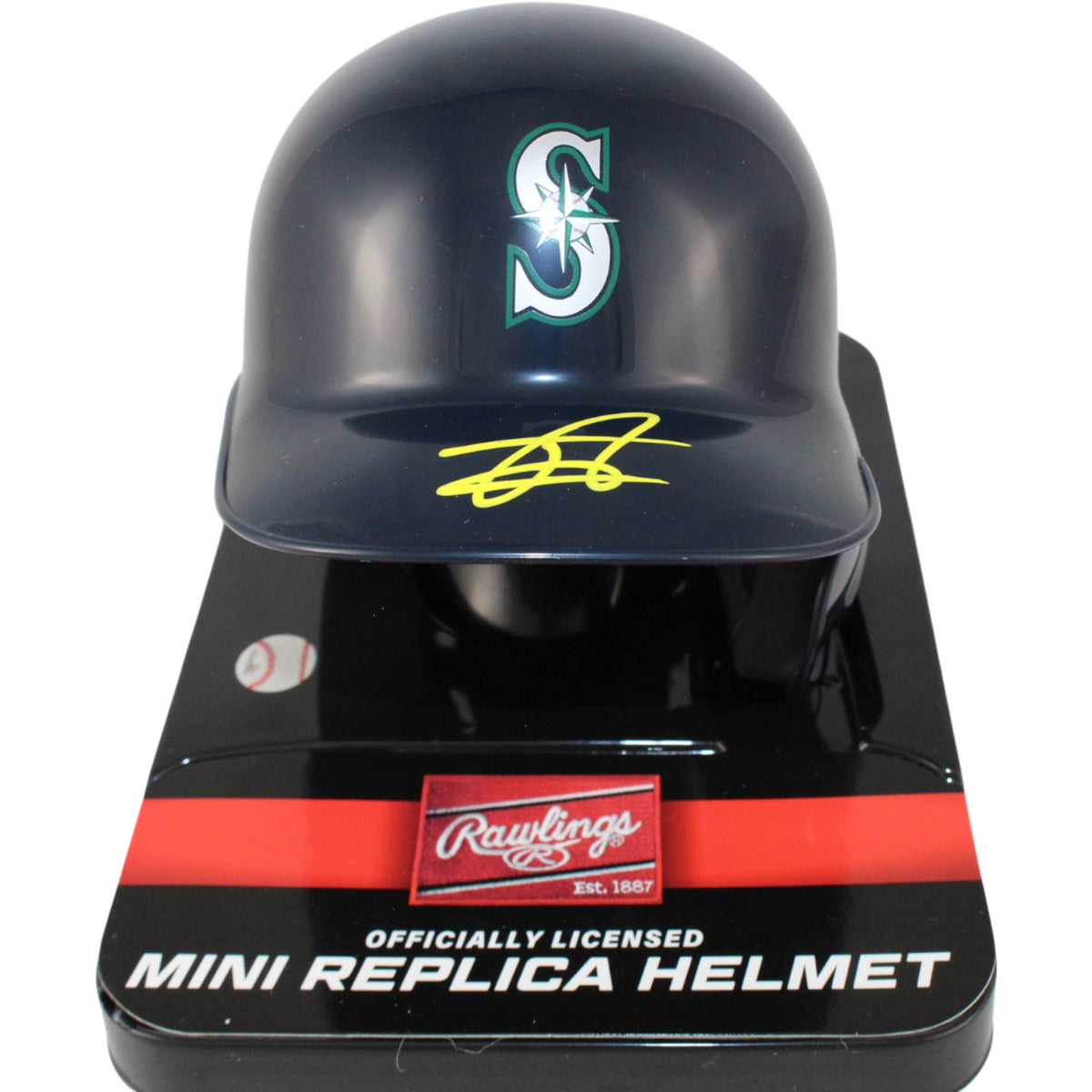 Julio Rodriguez Seattle Mariners Signed Mini Helmet - Rawlings Fanatics-Powers Sports Memorabilia