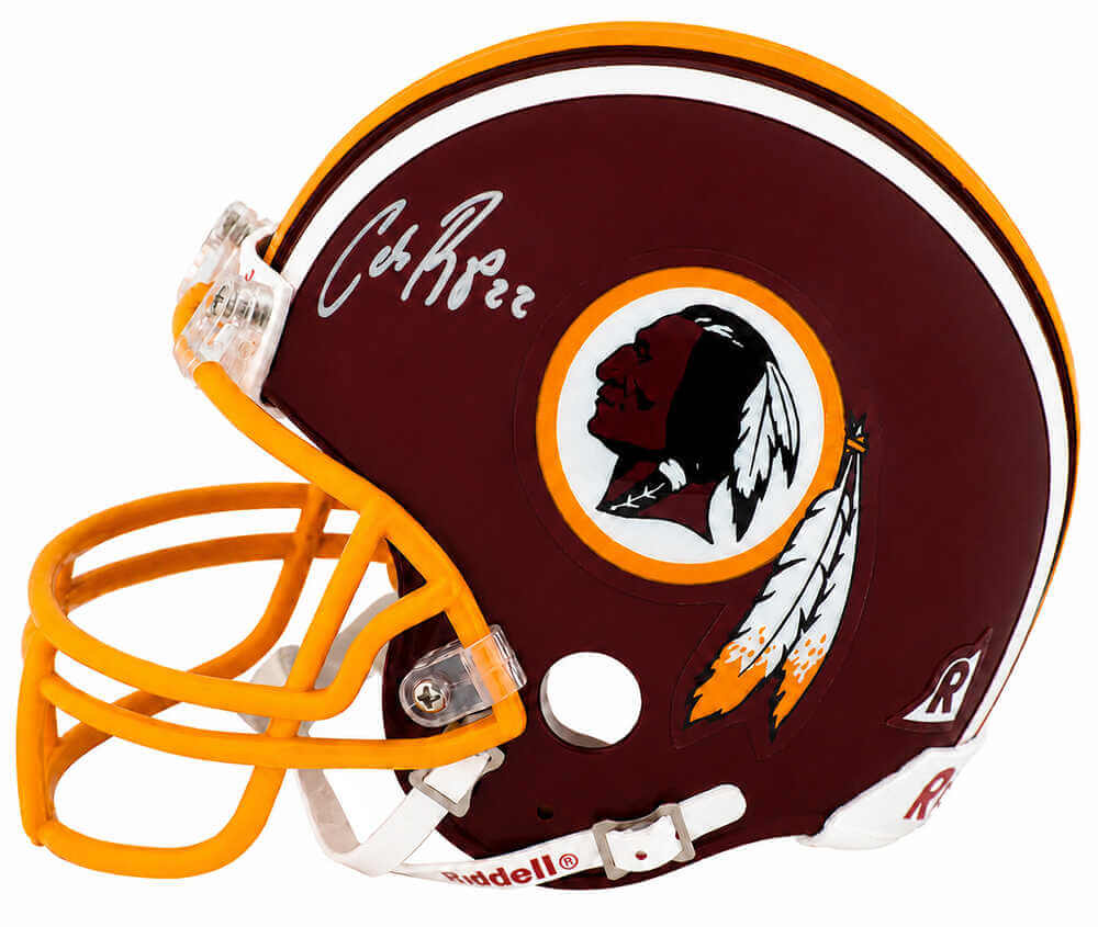 Carlos Rogers Autographed Washington Throwback Riddell (VSR4) Mini Helmet-Powers Sports Memorabilia