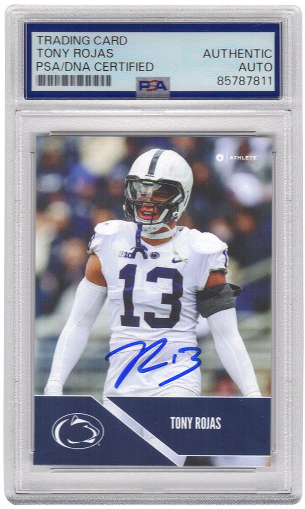 Tony Rojas Autographed Penn State 2024 Onit College Football Trading Card #B-102 - (PSA Encapsulated)-Powers Sports Memorabilia