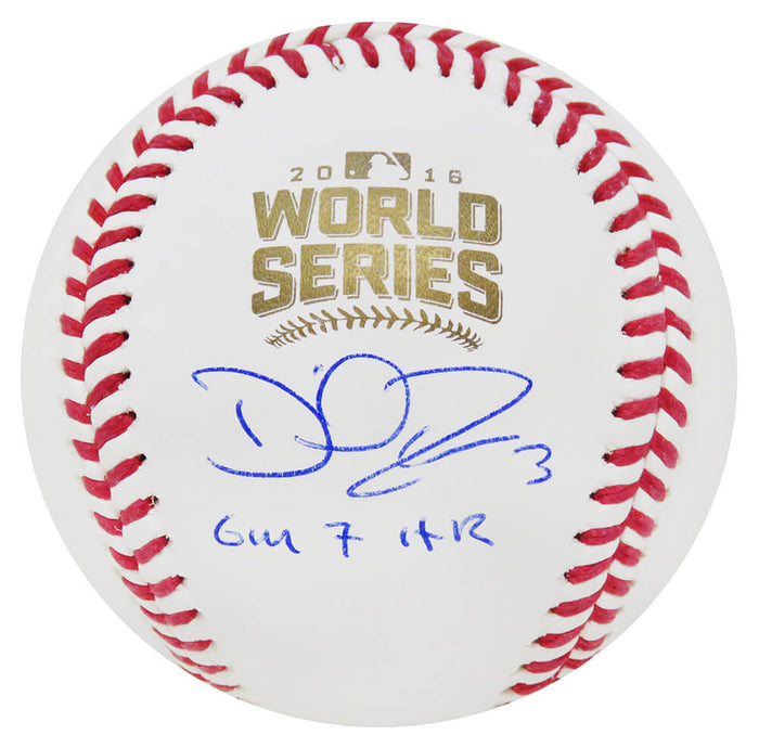 David Ross Autographed Rawlings Official 2016 World Series MLB Baseball with Gm 7 HR-Powers Sports Memorabilia