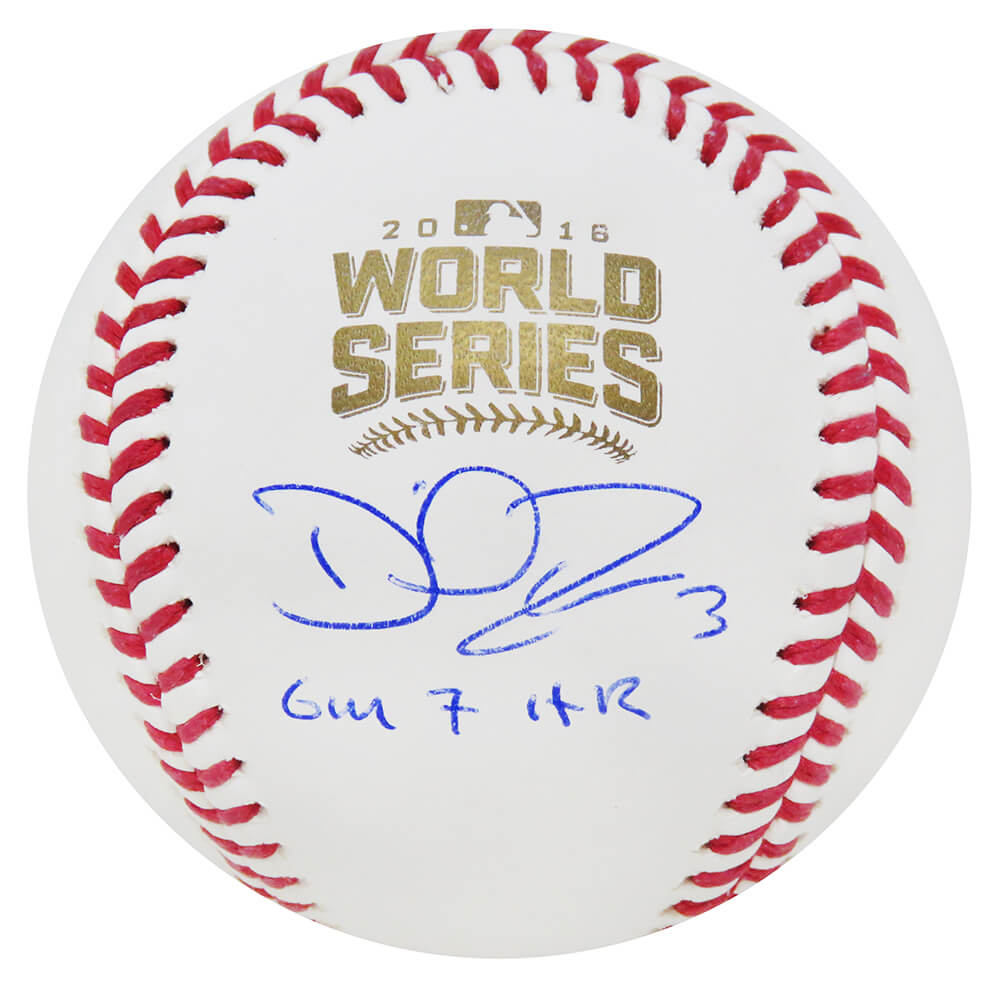 David Ross Autographed Rawlings Official 2016 World Series MLB Baseball with Gm 7 HR-Powers Sports Memorabilia