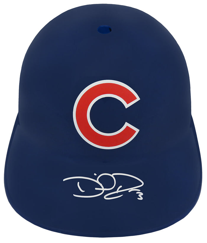 David Ross Autographed Chicago Cubs Replica Batting Helmet-Powers Sports Memorabilia