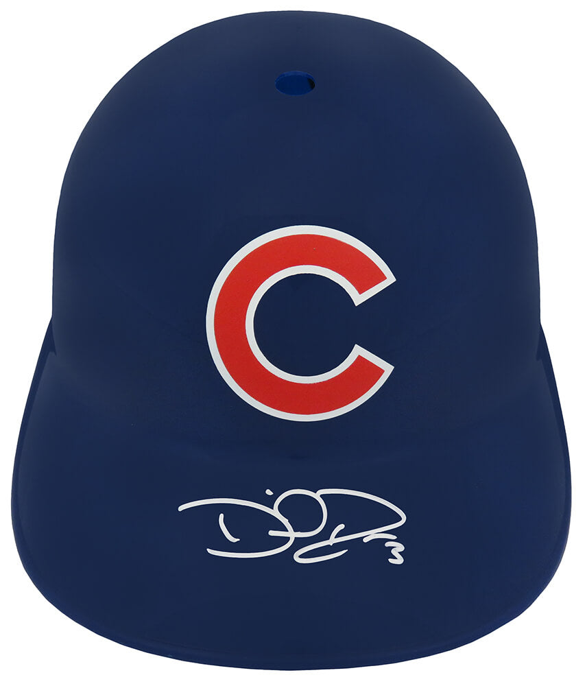 David Ross Autographed Chicago Cubs Replica Batting Helmet-Powers Sports Memorabilia