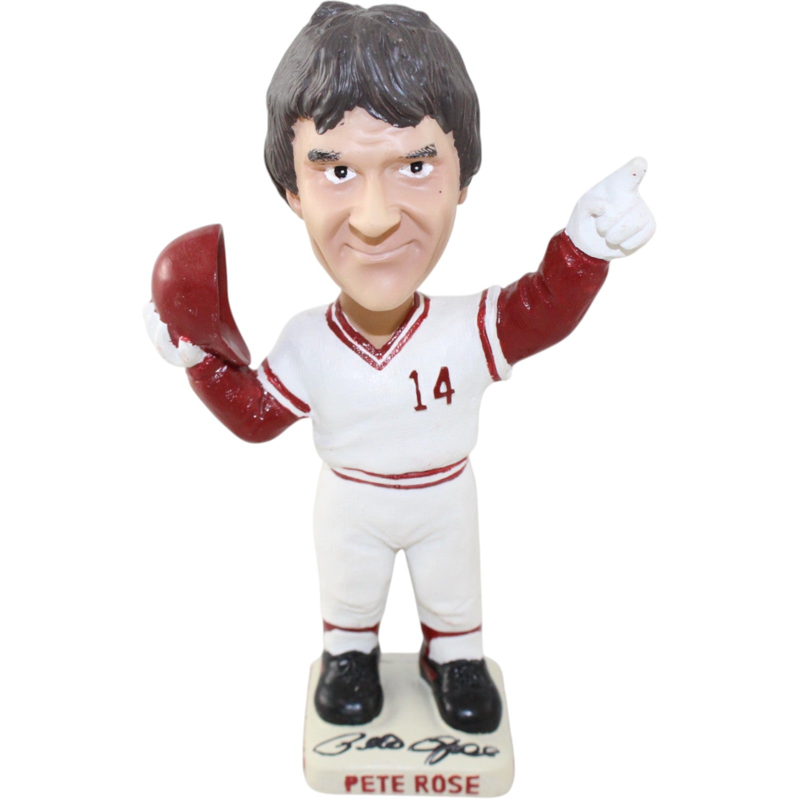 Pete Rose Signed Cincinnati Reds Bobblehead Mounted Memories 59175-Powers Sports Memorabilia