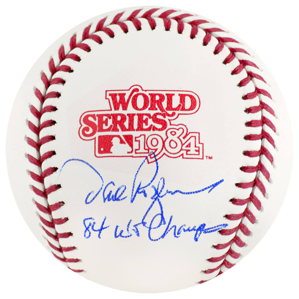 Dave Rozema Detroit Tigers Autographed Rawlings 1984 World Series Baseball-Powers Sports Memorabilia