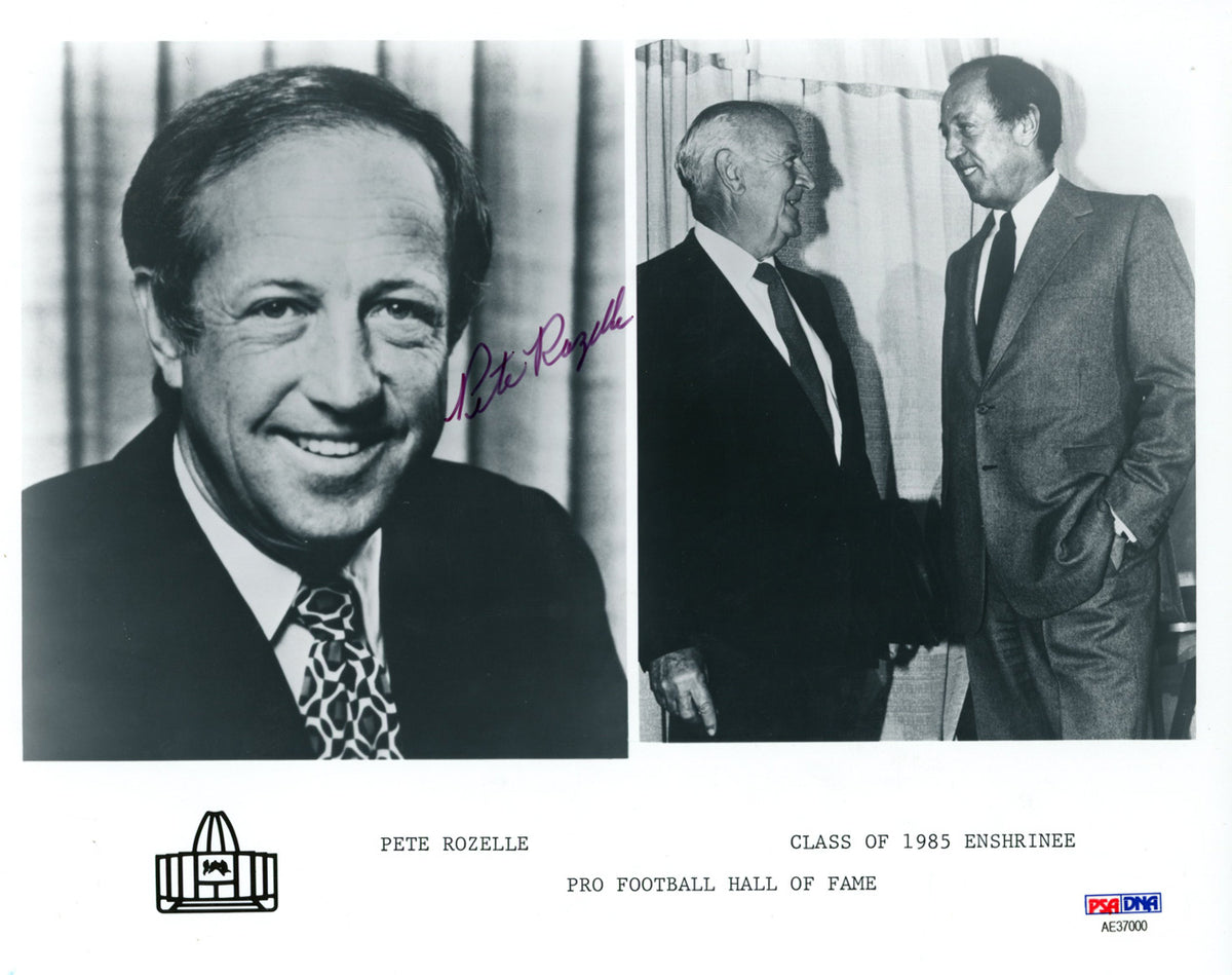 Pete Rozelle Hall Of Fame Signed 8x10 Photo - 1985 PSA PSA-Powers Sports Memorabilia