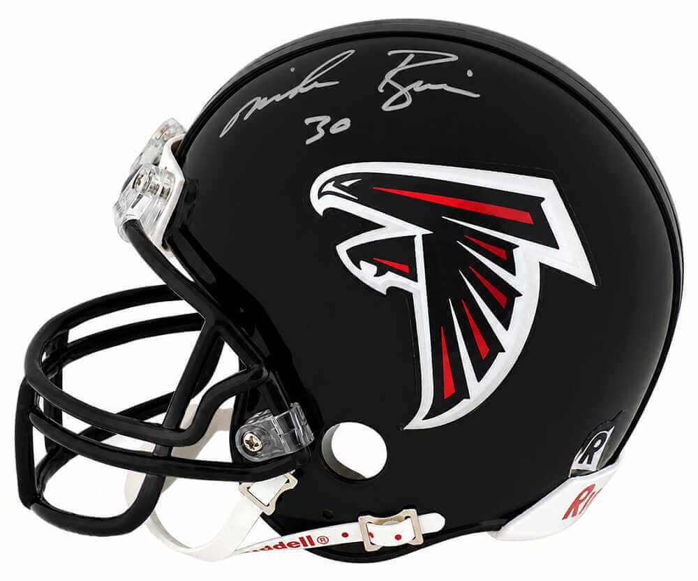 Mike Rozier Atlanta Falcons Autographed Throwback Riddell Mini Helmet