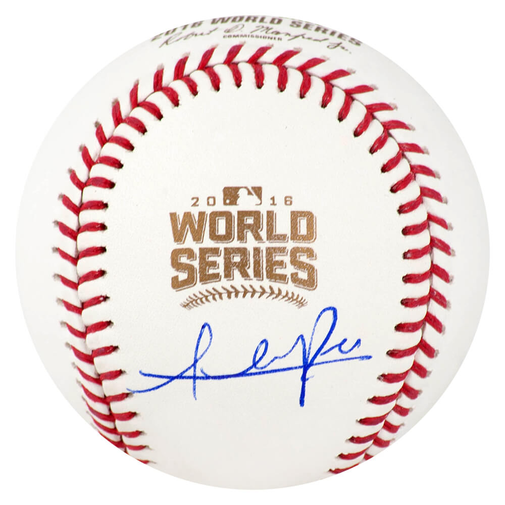 Addison Russell Autographed Rawlings Official 2016 World Series MLB-Powers Sports Memorabilia