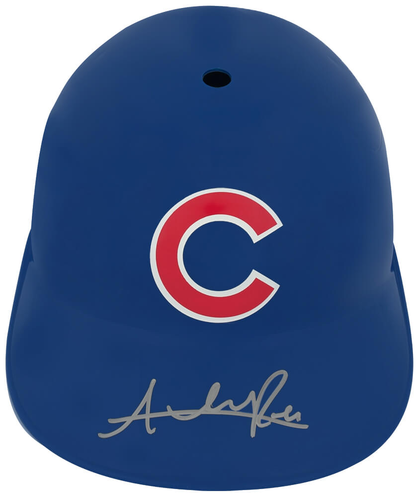 Addison Russell Autographed Chicago Cubs Replica Souvenir Batting Helmet-Powers Sports Memorabilia