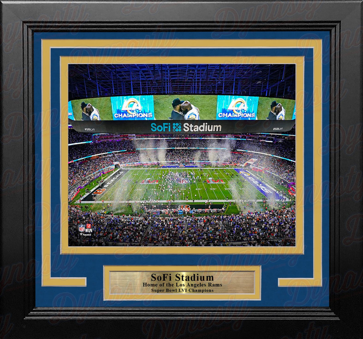 Los Angeles Rams SoFi Stadium Super Bowl LVI Champions 8" x 10" Framed Football Display Photo-Powers Sports Memorabilia