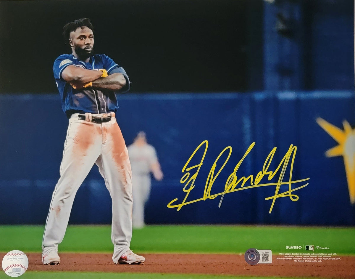 Randy Arozarena Signed Tampa Rays 11x14 Photo - Beckett-Powers Sports Memorabilia