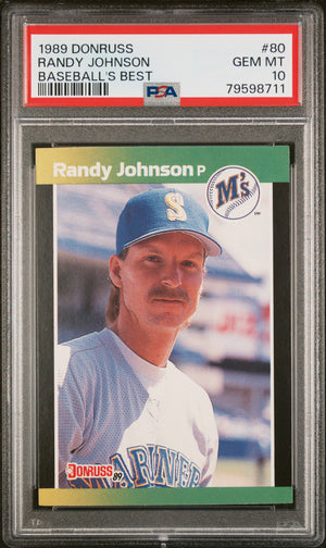 Randy Johnson 1989 Donruss Baseballs Best Rookie Card #80 Graded PSA 10-Powers Sports Memorabilia