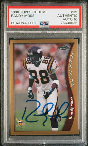 Randy Moss Autograph Signing - Rookie Card-Powers Sports Memorabilia