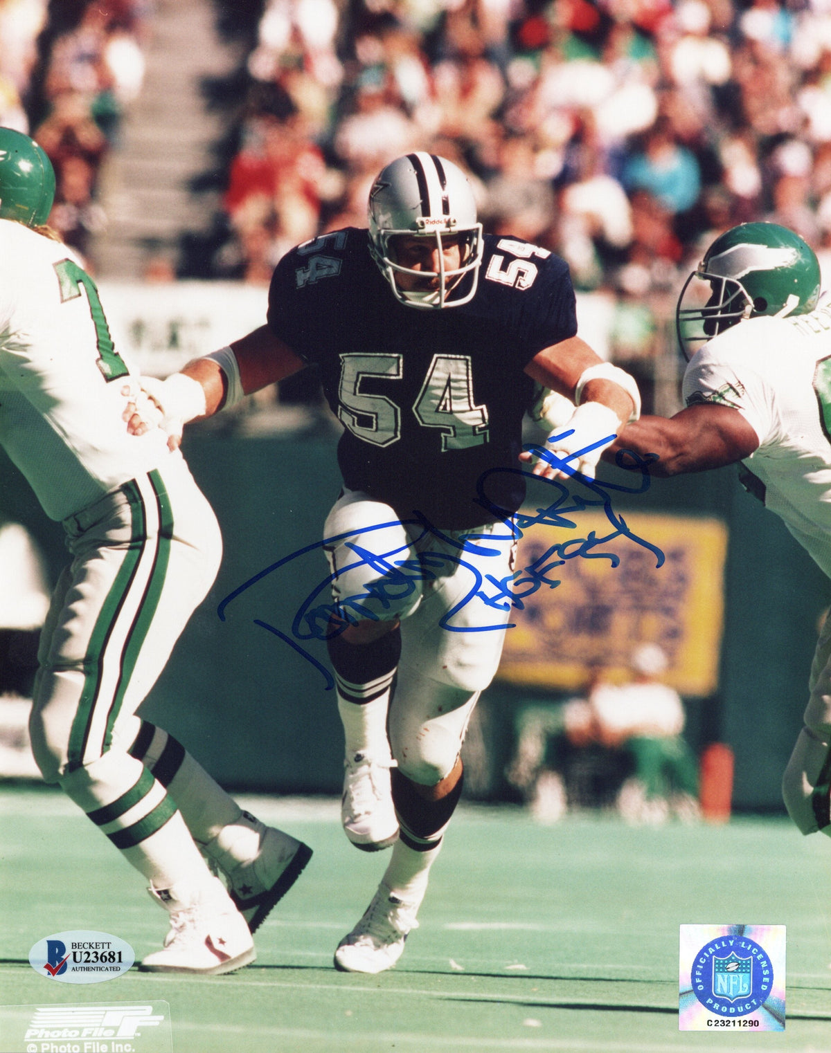 Randy White Signed Dallas Cowboys 8x10 Photo W/ HOF 94 - Beckett-Powers Sports Memorabilia