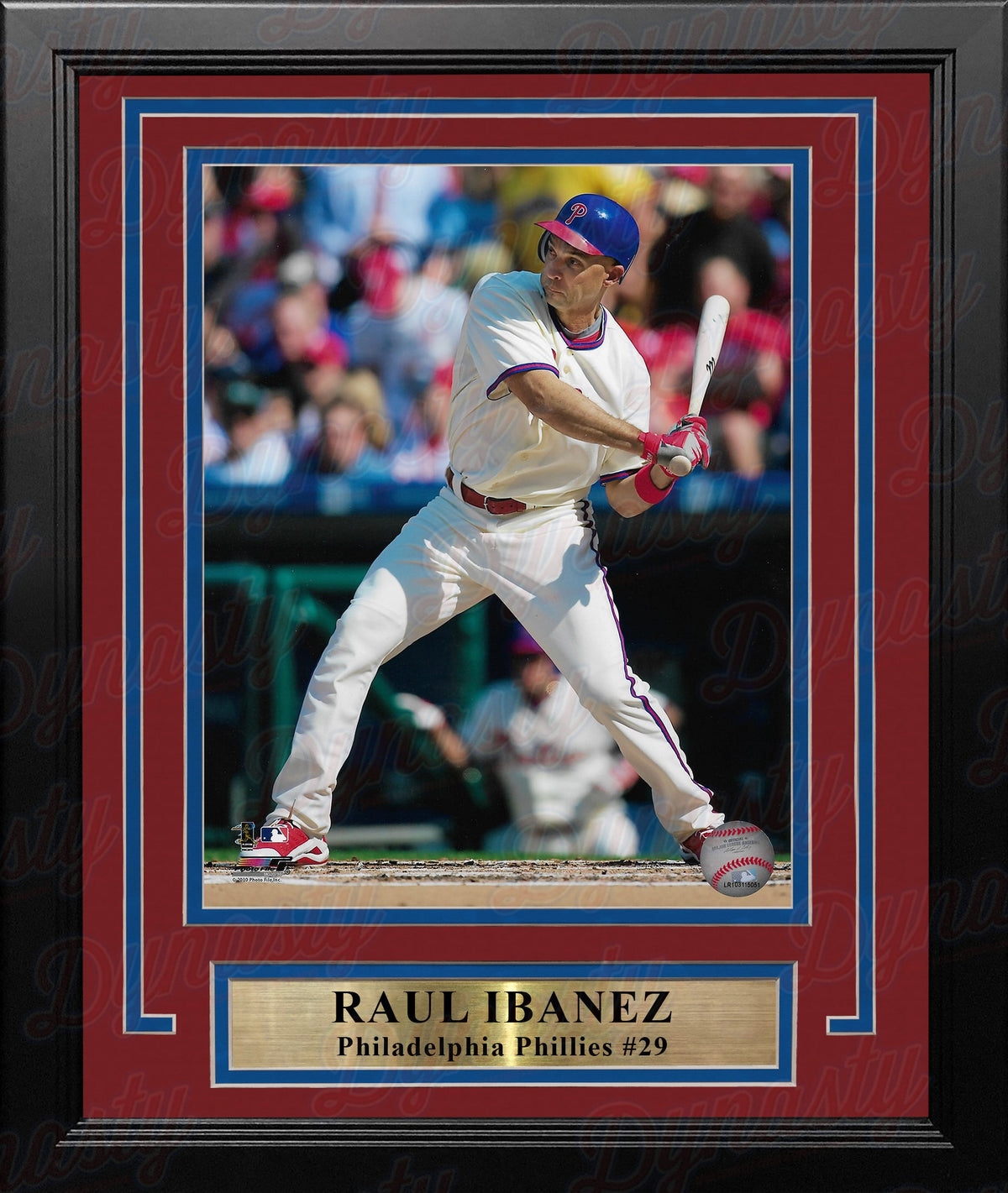Raúl Ibañez in Action Philadelphia Phillies 8" x 10" Framed Baseball Display Photo-Powers Sports Memorabilia