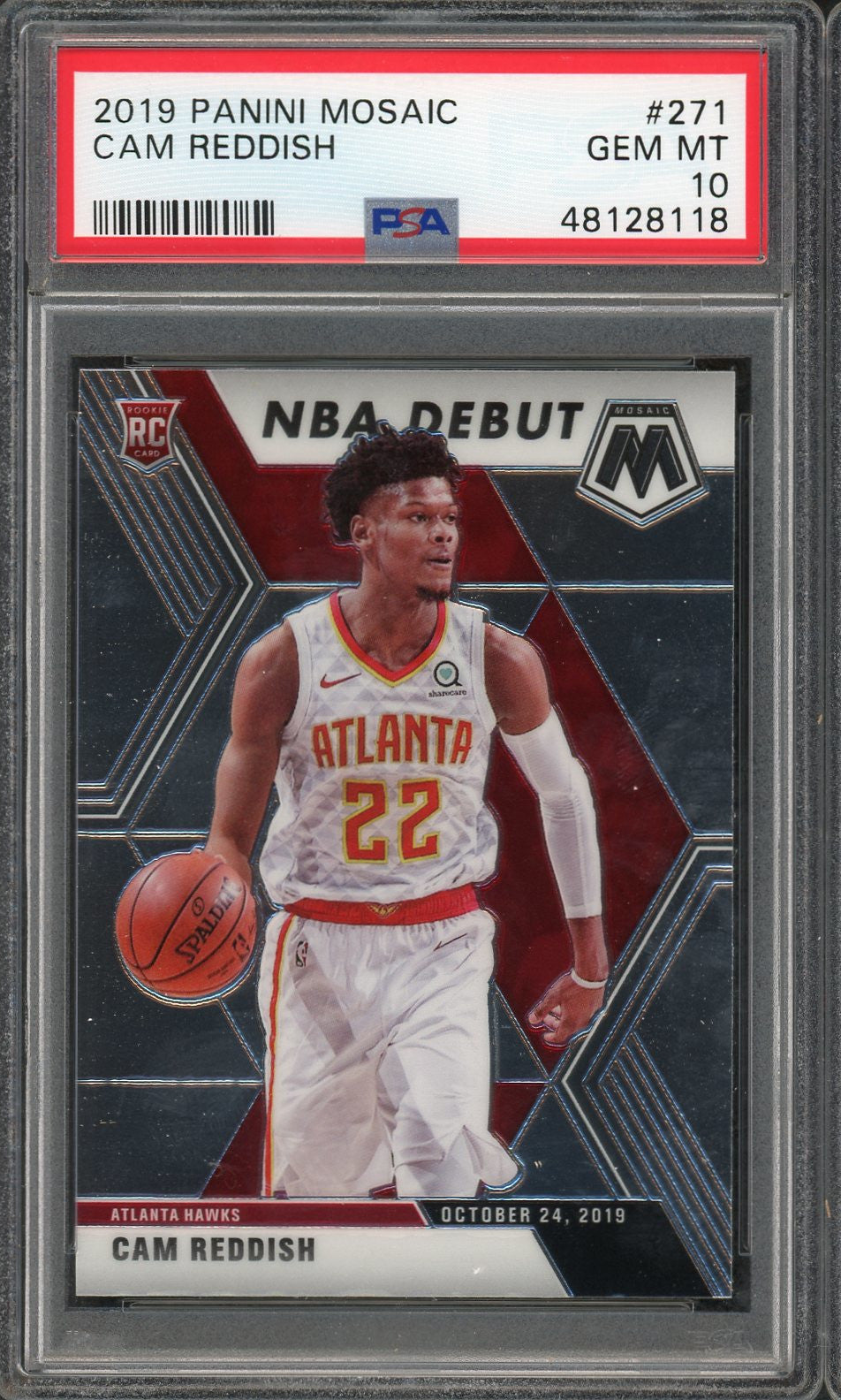 Cam Reddish 2019 Panini Mosaic Basketball Rookie Card RC #271 Graded PSA 10 GEM MINT-Powers Sports Memorabilia
