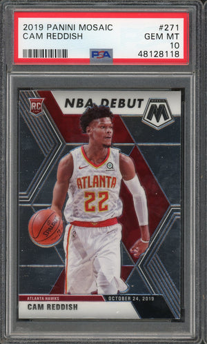 Cam Reddish 2019 Panini Mosaic Basketball Rookie Card RC #271 Graded PSA 10 GEM MINT-Powers Sports Memorabilia