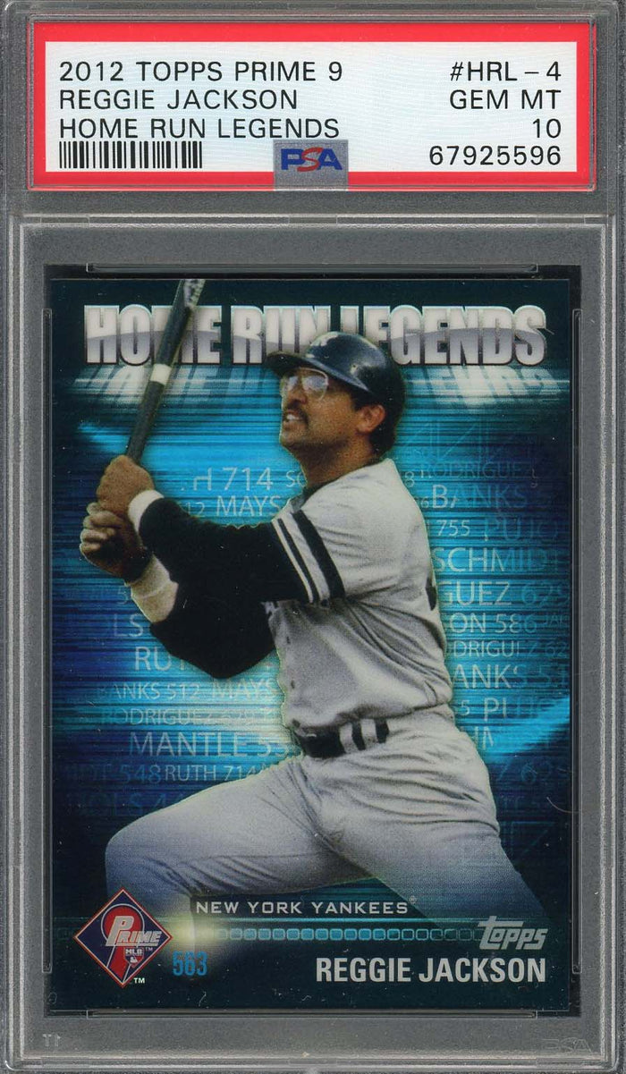 Reggie Jackson 2012 Topps Prime 9 Home Run Legends Card HRL-4 Graded PSA 10-Powers Sports Memorabilia