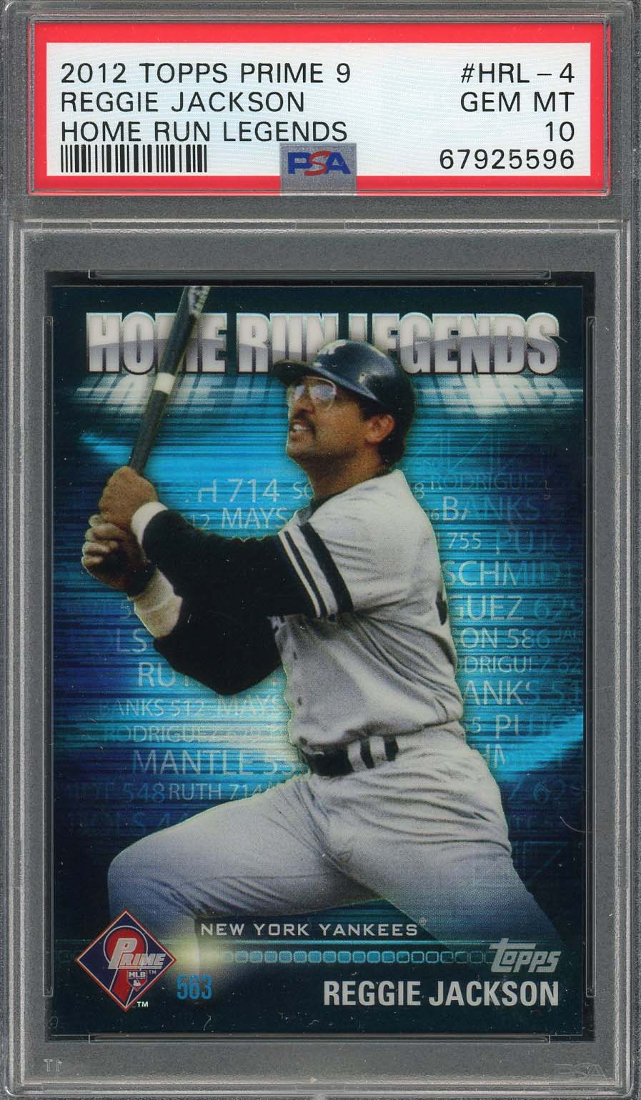 Reggie Jackson 2012 Topps Prime 9 Home Run Legends Card HRL-4 Graded PSA 10-Powers Sports Memorabilia