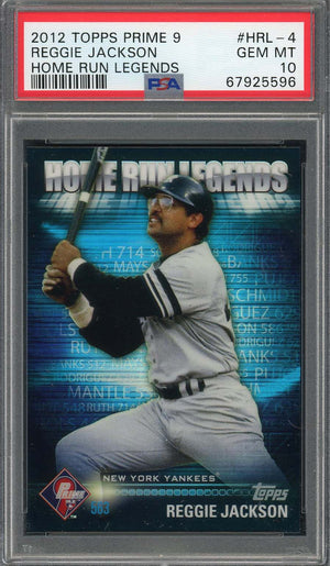 Reggie Jackson 2012 Topps Prime 9 Home Run Legends Card HRL-4 Graded PSA 10-Powers Sports Memorabilia
