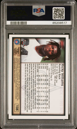Ricky Williams 1999 Topps Chrome Signed Rookie Card #135 Auto PSA 85208517-Powers Sports Memorabilia
