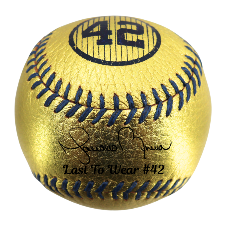 Mariano Rivera New York Yankees Signed Inscribed Hand Stitched Gold Baseball LE 42/42-Powers Sports Memorabilia