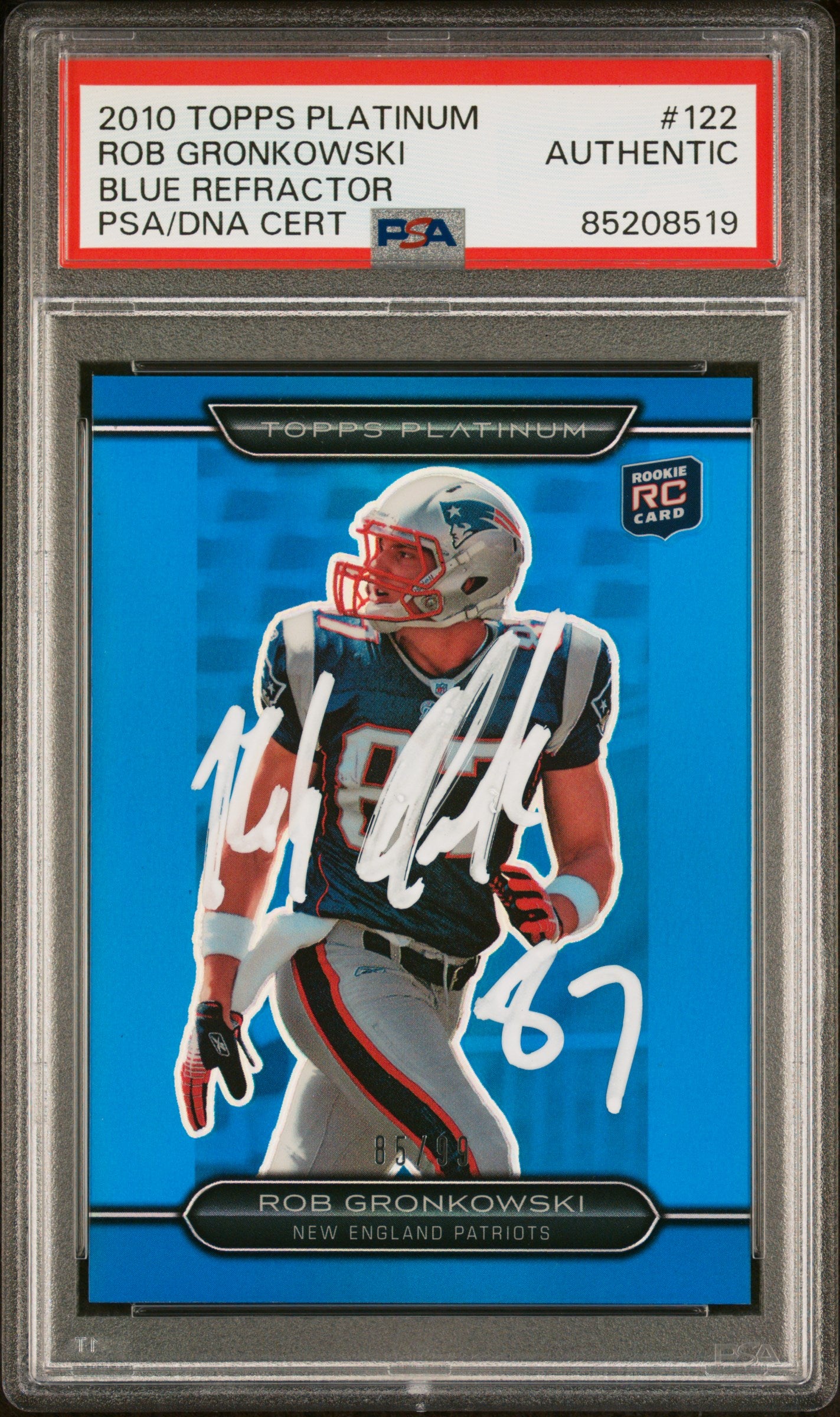 2010 Topps Magic Rob Gronkowski Rookie high quality PSA 10