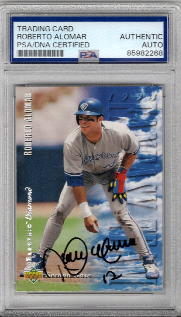 Roberto Alomar Signed Toronto Blue Jays 1994 Upper Deck Card #35 PSA AUTHENTIC AUTO