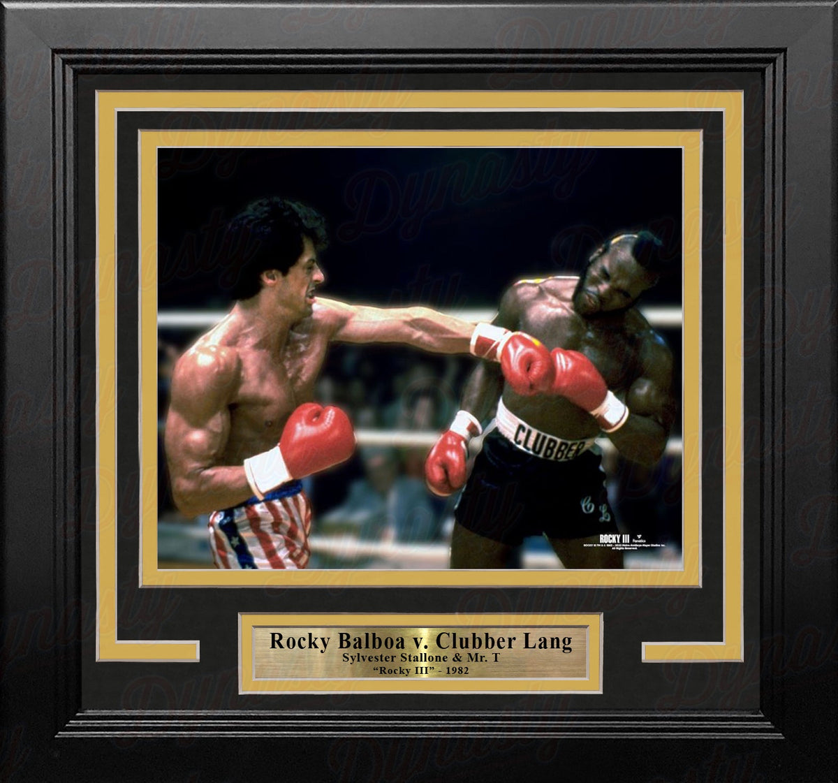 Rocky Balboa v. Clubber Lang 8" x 10" Framed Movie Photo-Powers Sports Memorabilia