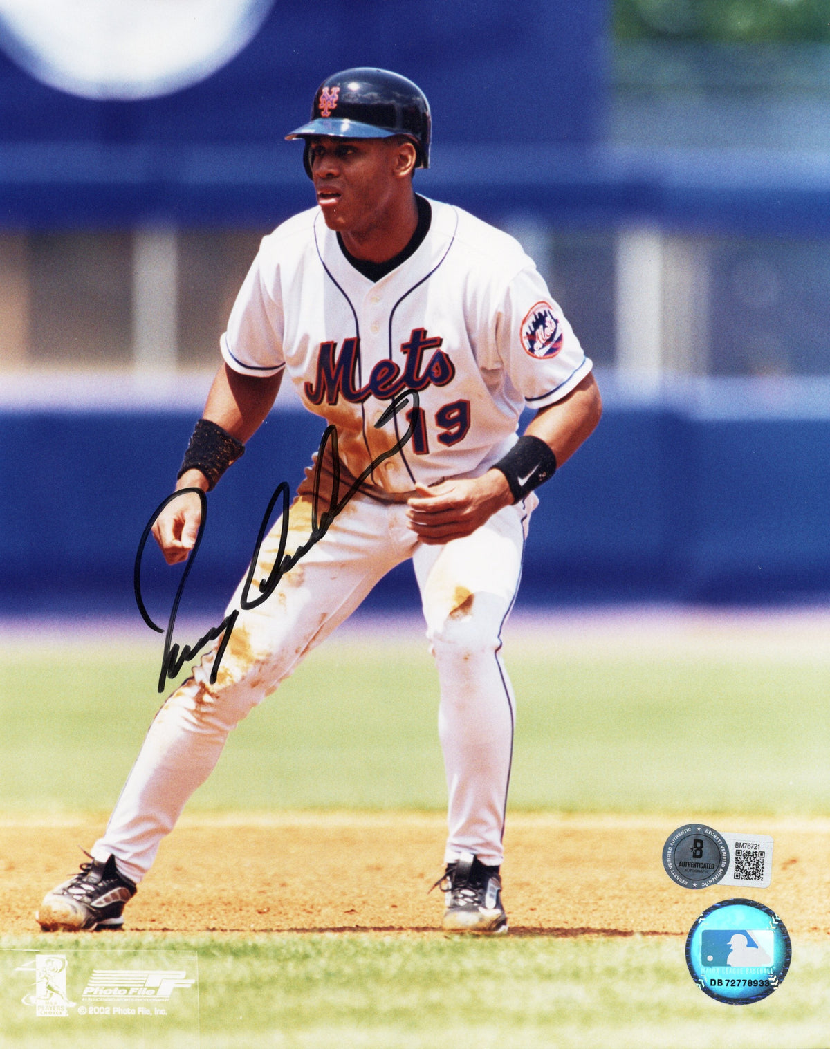 Roger Cedeno Signed New York Mets 8x10 Photo Beckett Authenticated #2-Powers Sports Memorabilia